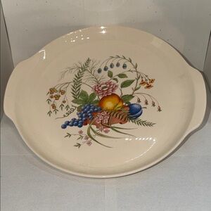 Vintage Universal Ballerina Ceramic Chop Plate Platter Made in USA